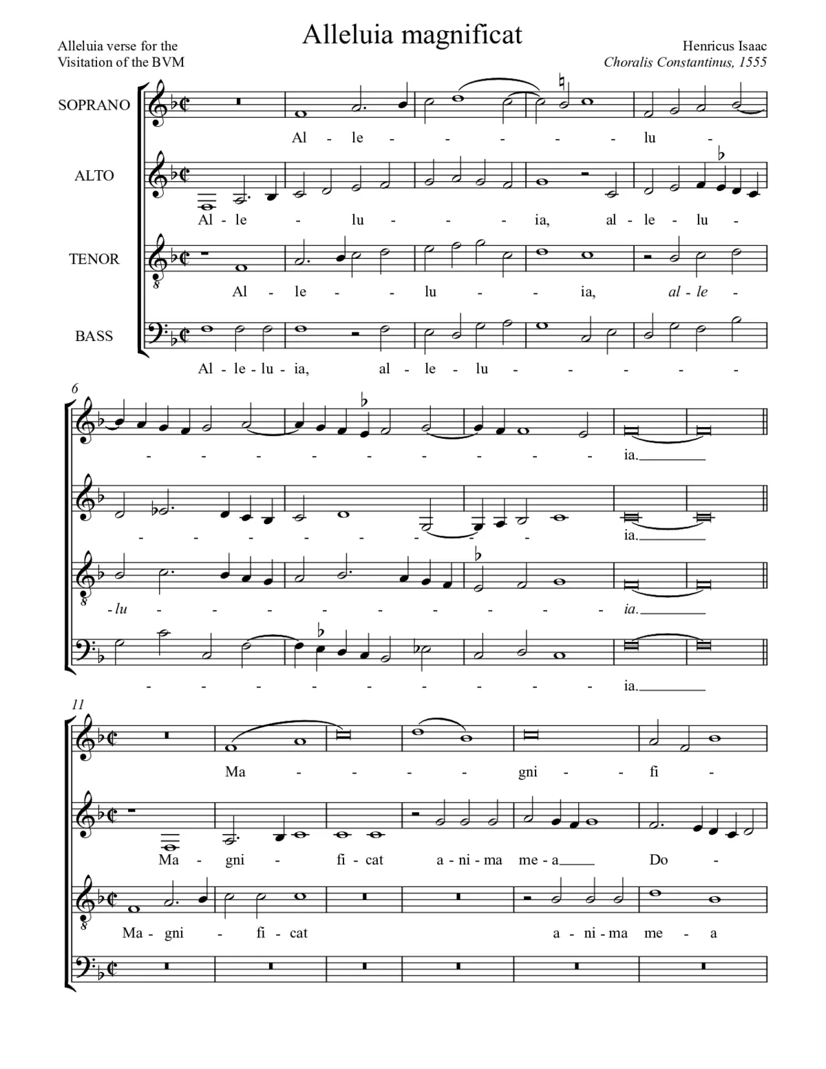Alleluia Magnificat - Page 1