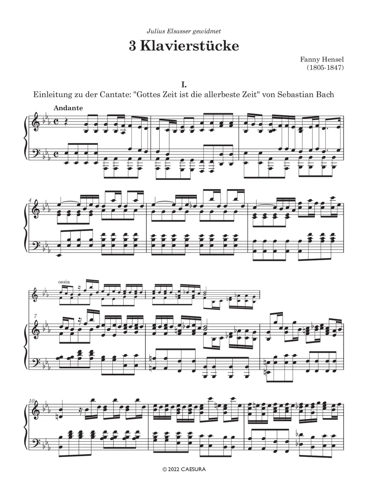 3 Klavierstücke - Page 1