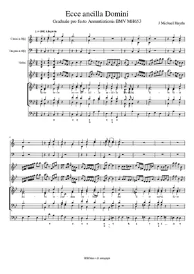 Ecce ancilla Domini, MH 653