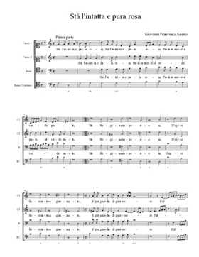 Stà l'intatta e pura rosa