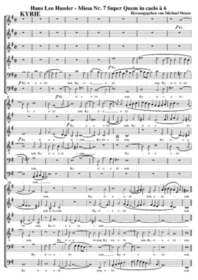 Missa VII super Quem in caelo à6