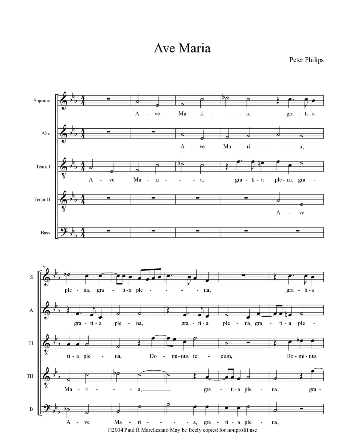 Ave Maria - Page 1