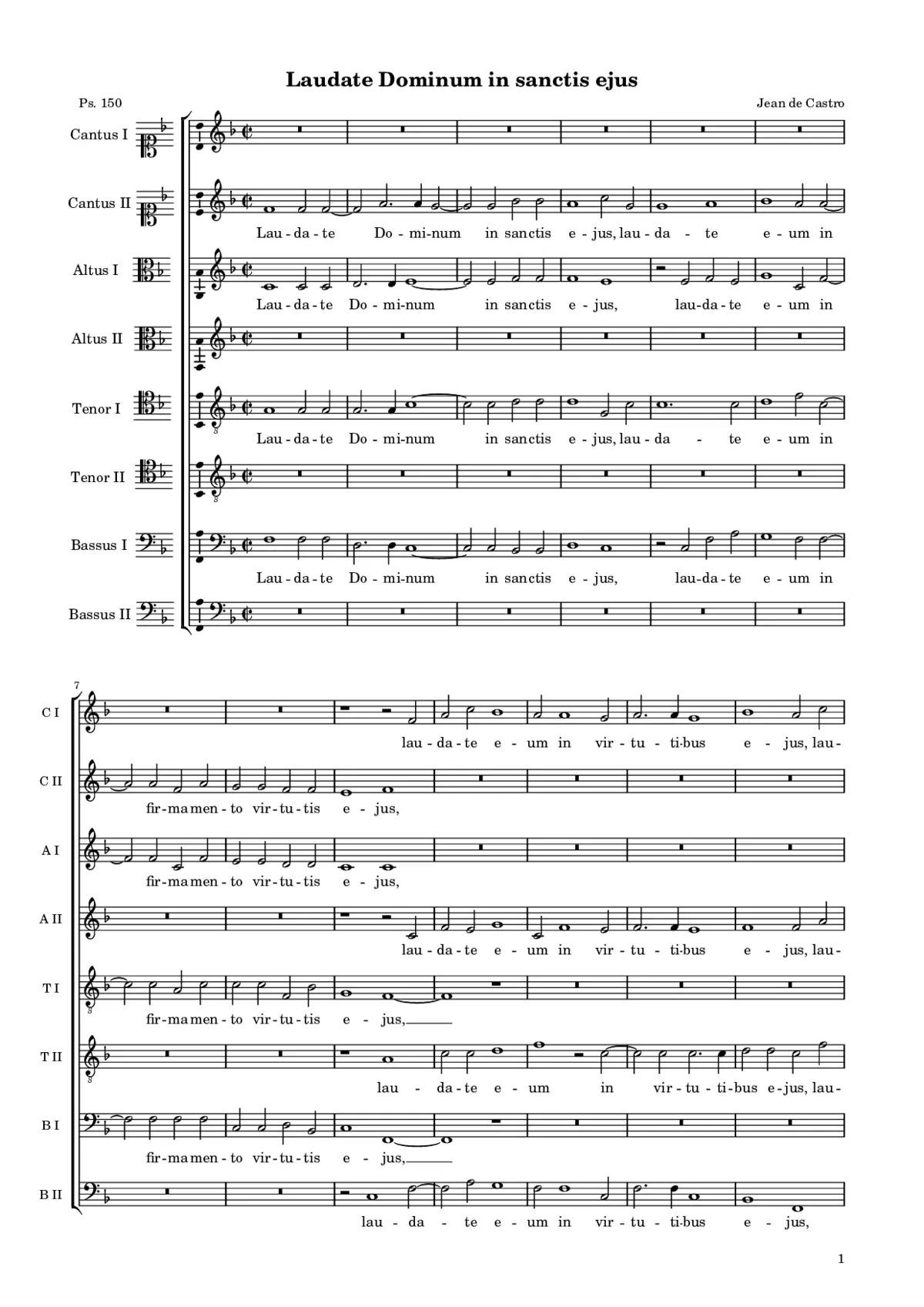 Laudate Dominum in sanctis eius - Page 1