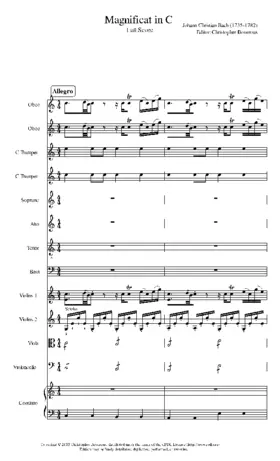 Magnificat a 4 in C Major