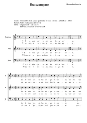 Era scampato per mia bona sorte