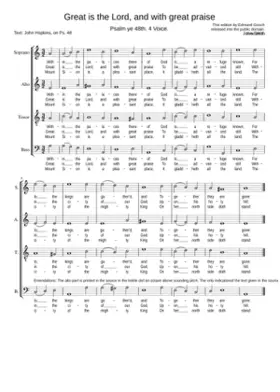 Great is the Lord and with great praise