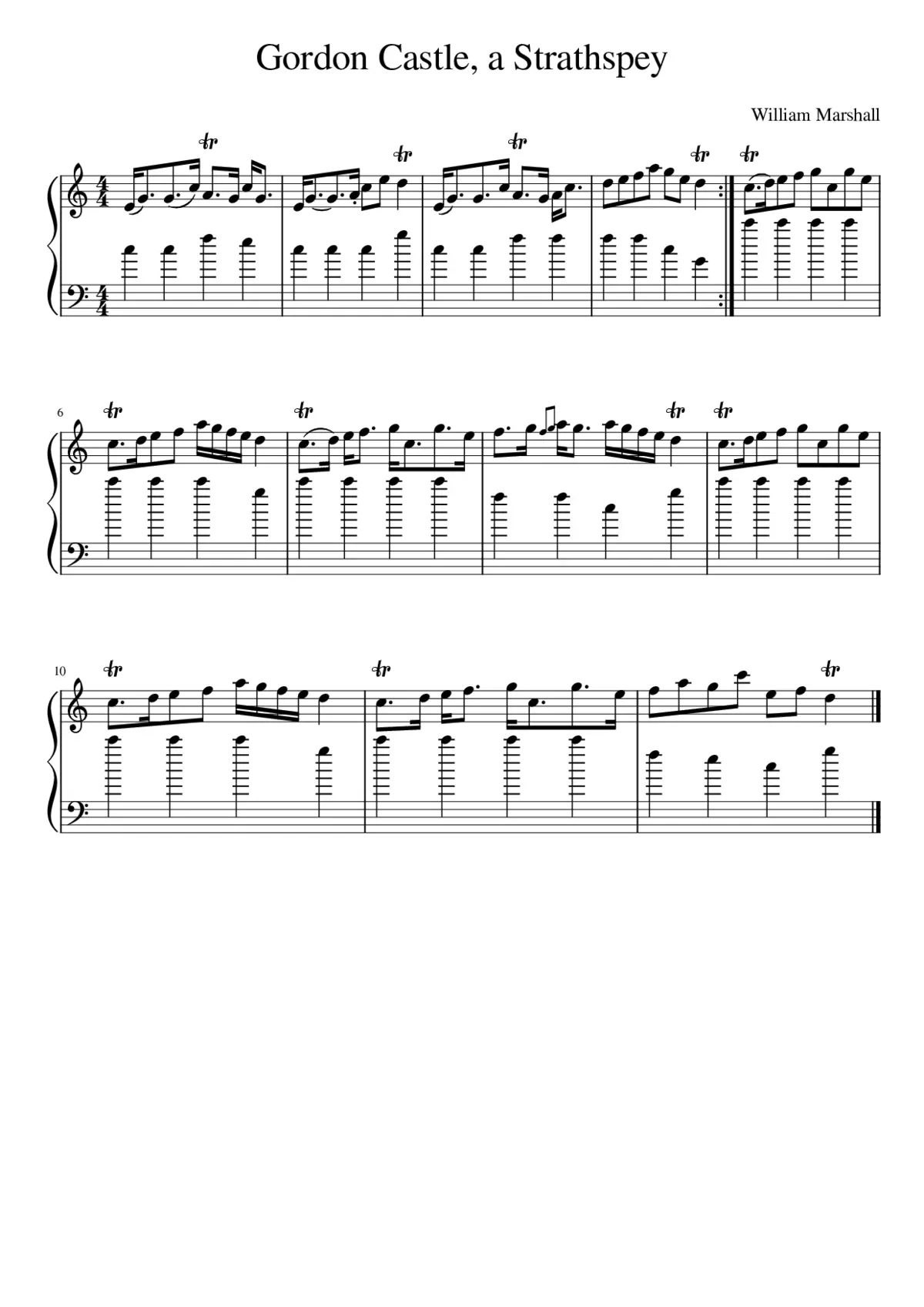 Gordon Castle a Strathspey - Page 1