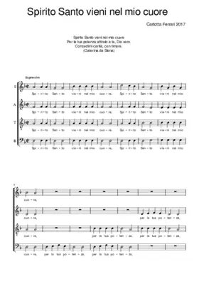 Spirito Santo vieni nel mio cuore