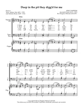 Deep in the pit they digg'd for me