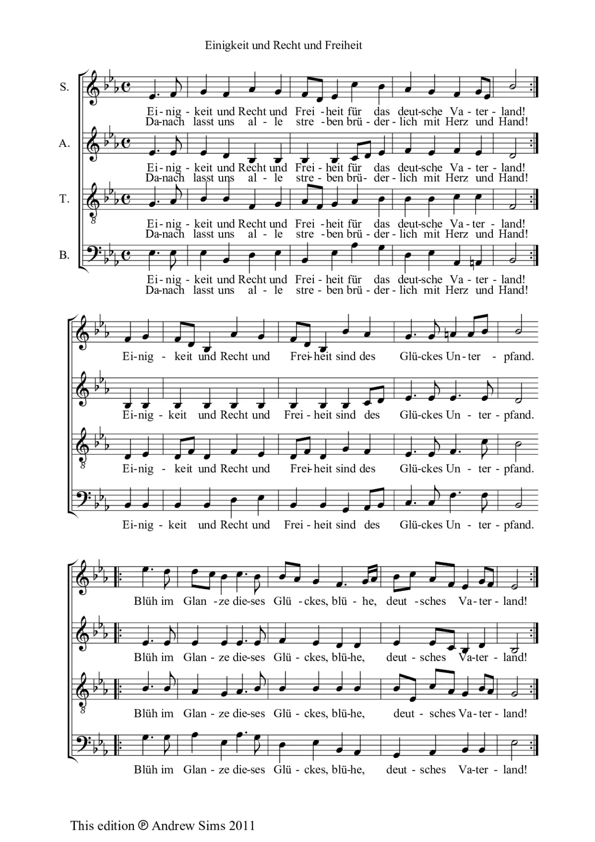 Einigkeit und Recht und Freiheit - Page 1