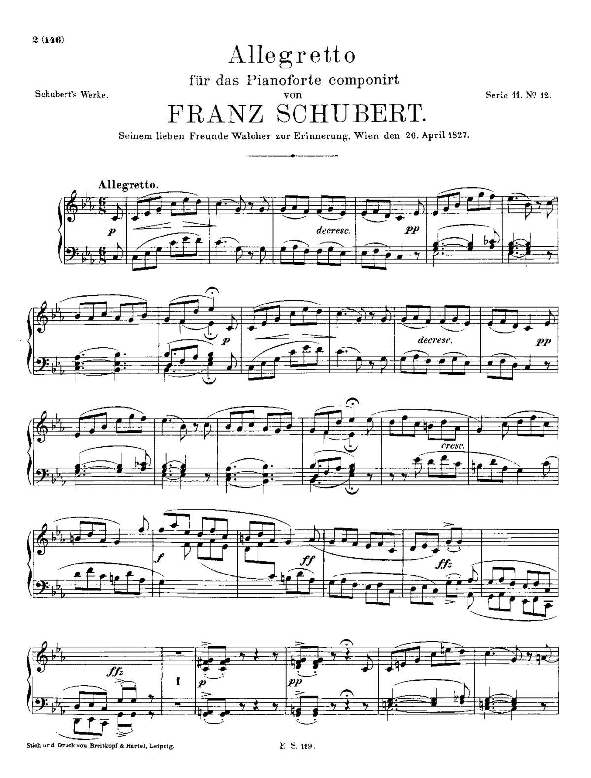 Allegretto in C minor - Page 1