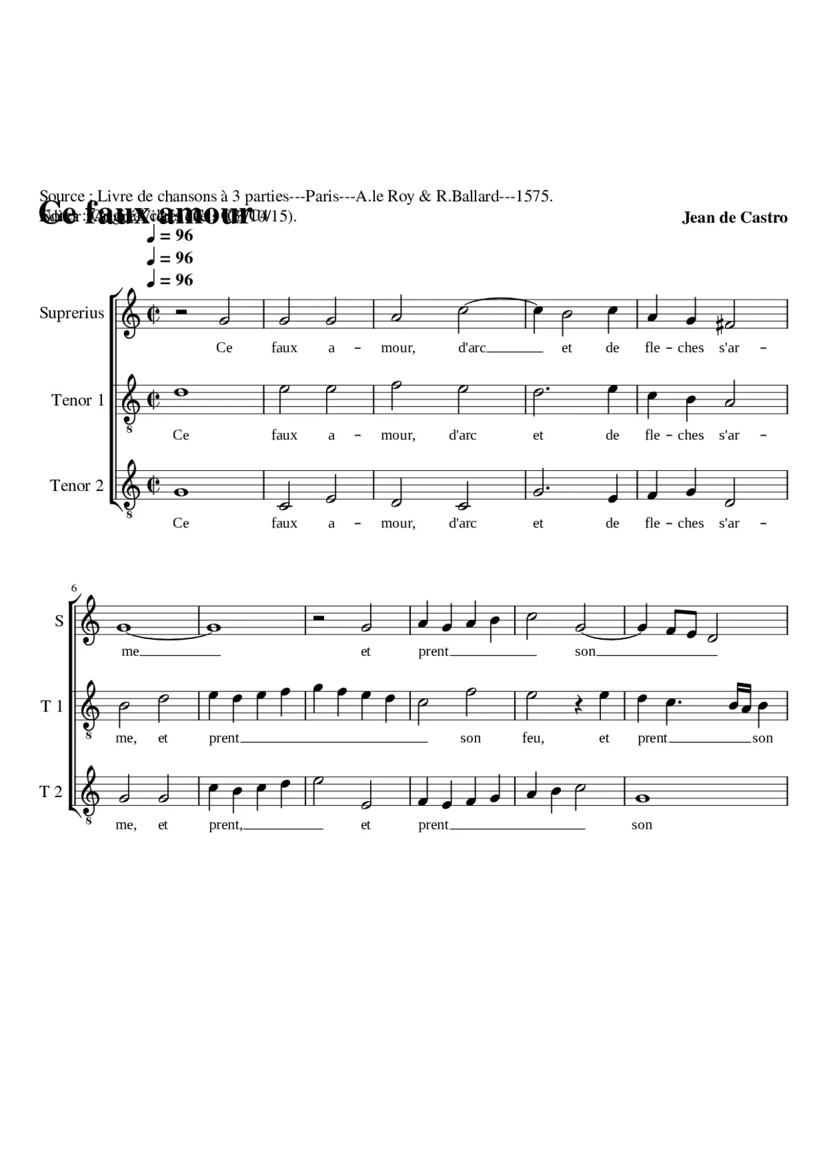 Ce faux amour - Page 1