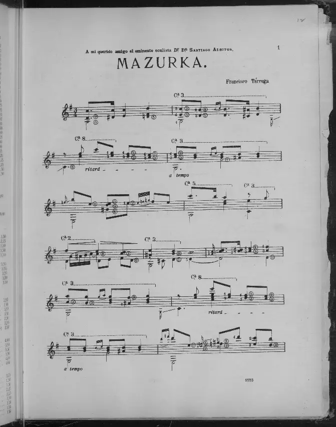 Mazurka in G major - Page 1