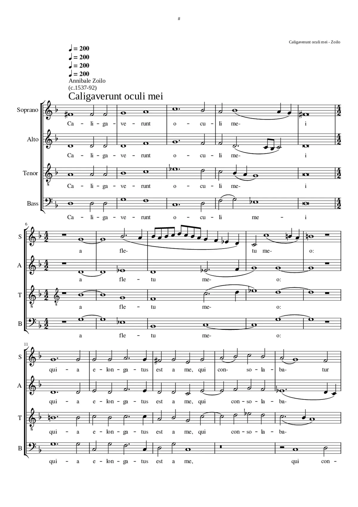 Caligaverunt oculi mei - Page 1