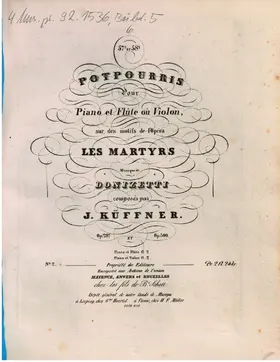 Potpourri for Flute or Violin and Piano No.58