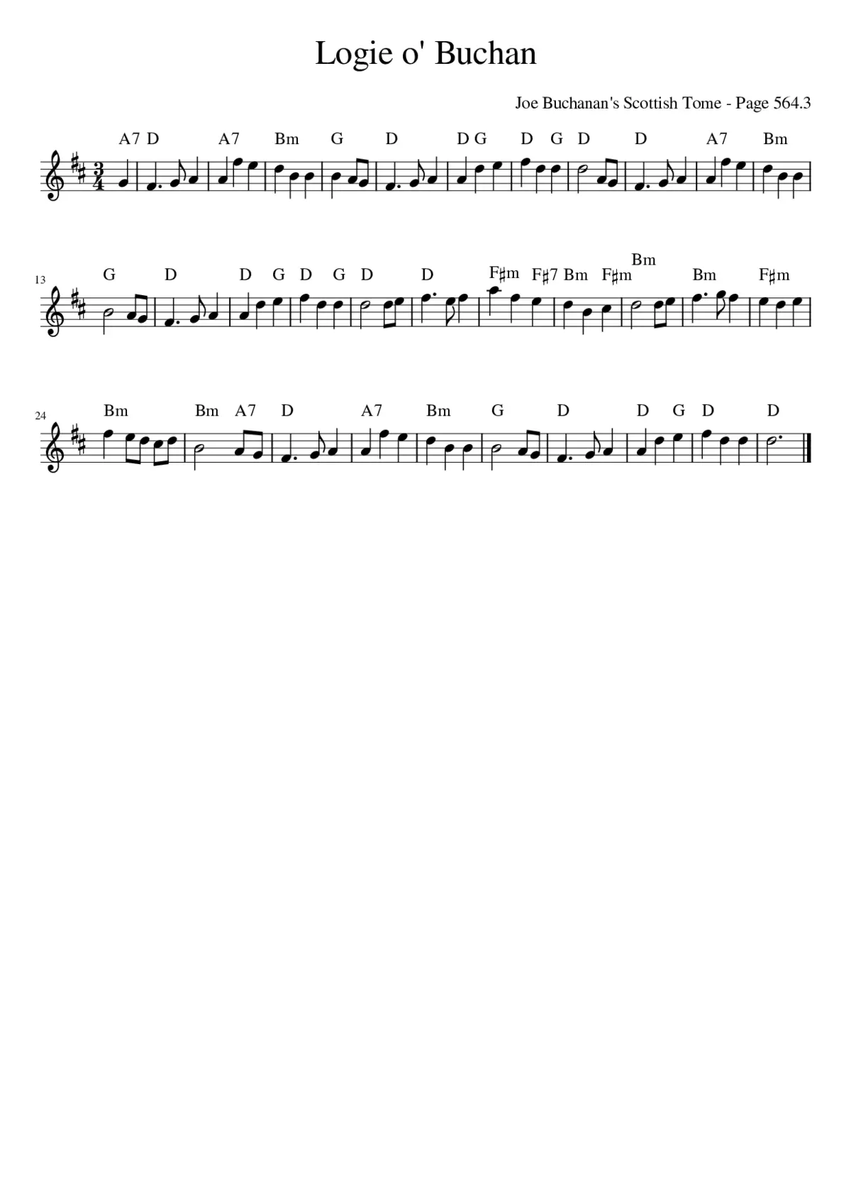 LOGIE O' BUCHAN - Page 1