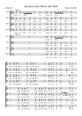 Psalm 100 - Jauchzet dem Herrn