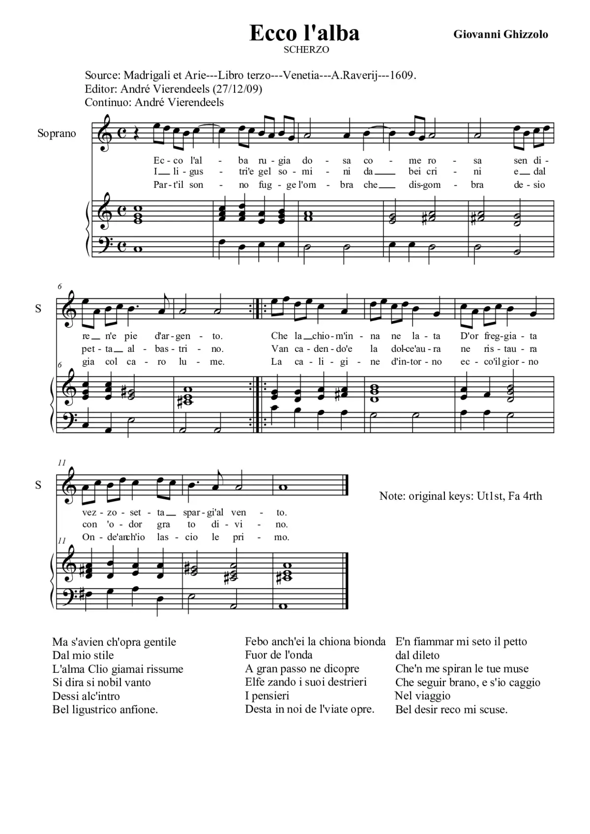 Ecco l'alba - Page 1