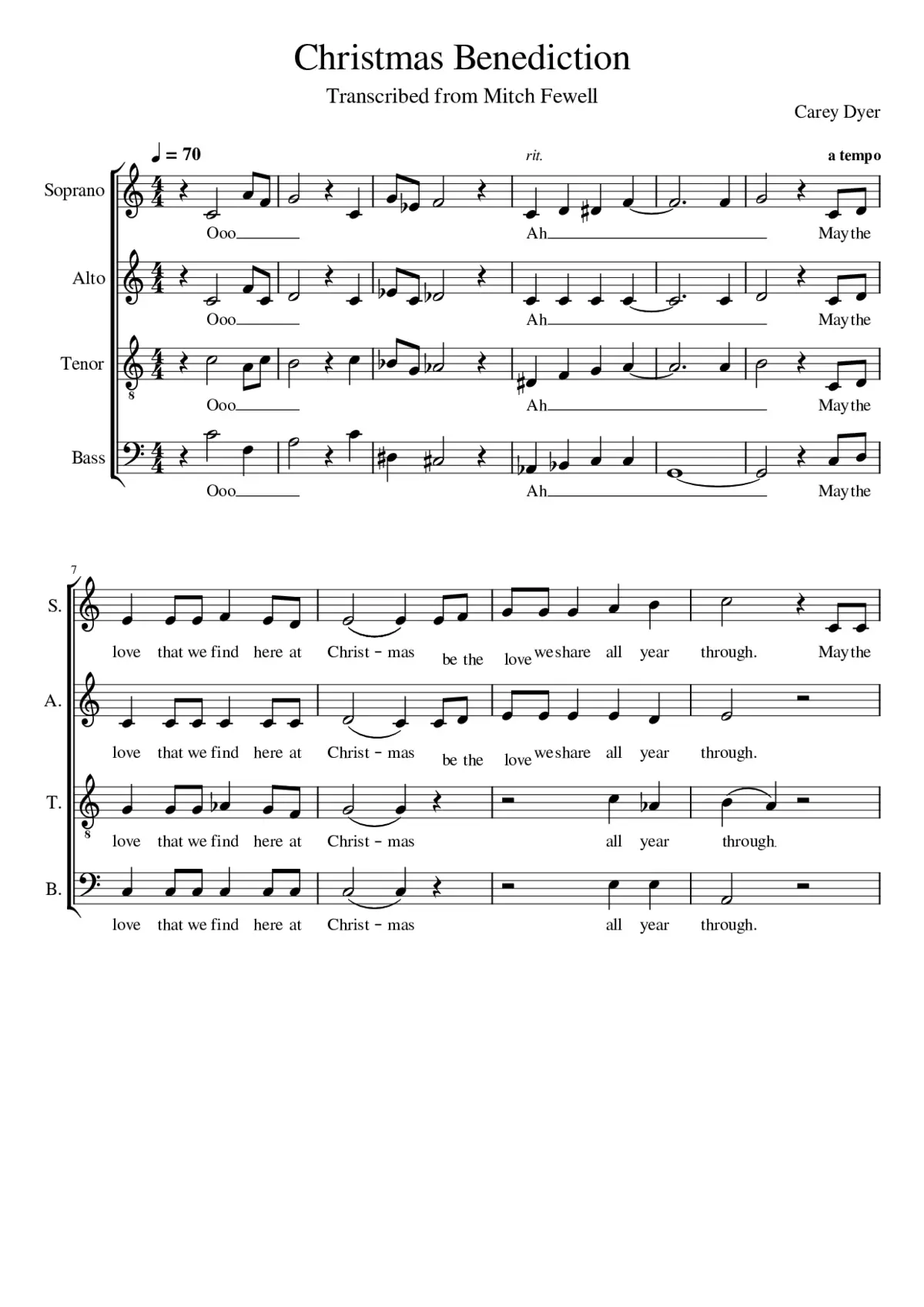 Christmas Benediction - Page 1