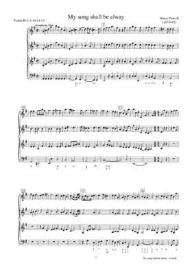 My song shall be alway, Z 31