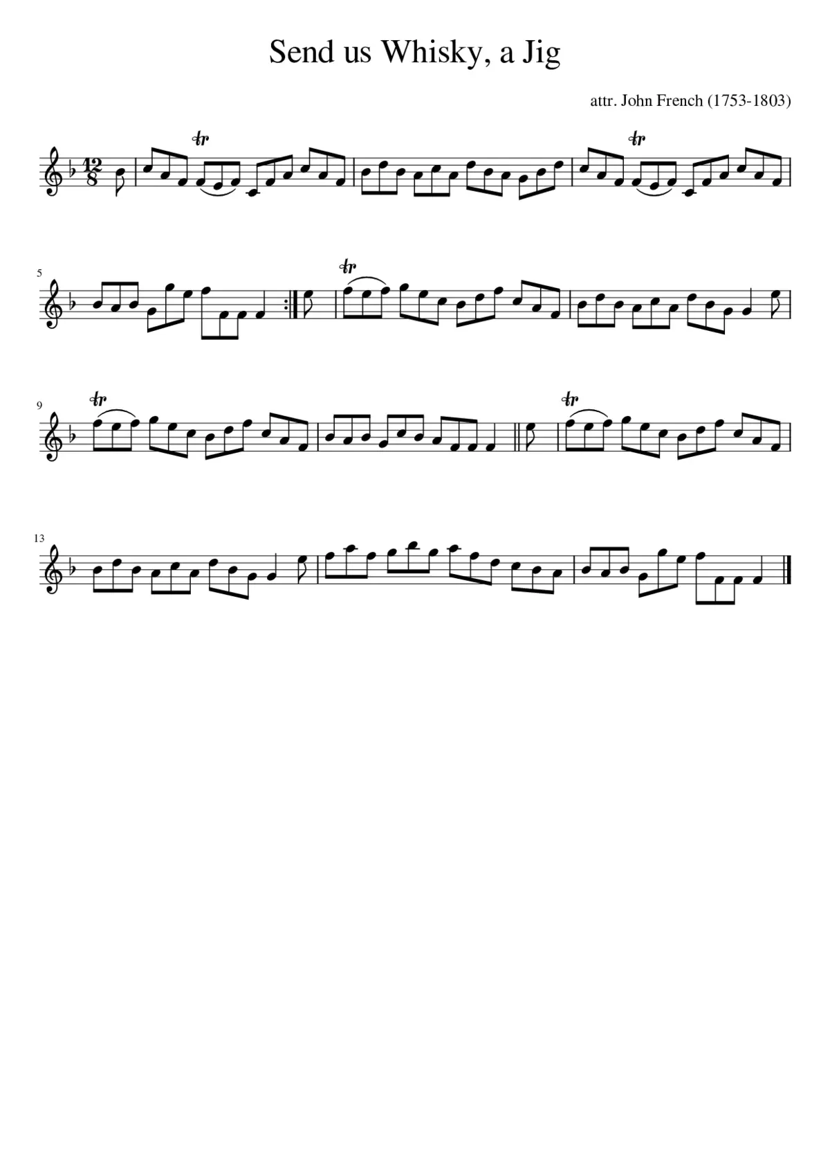 Send us Whisky a Jig - Page 1