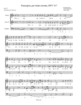 Meister, wir haben die ganze Nacht gearbeitet, SWV 317