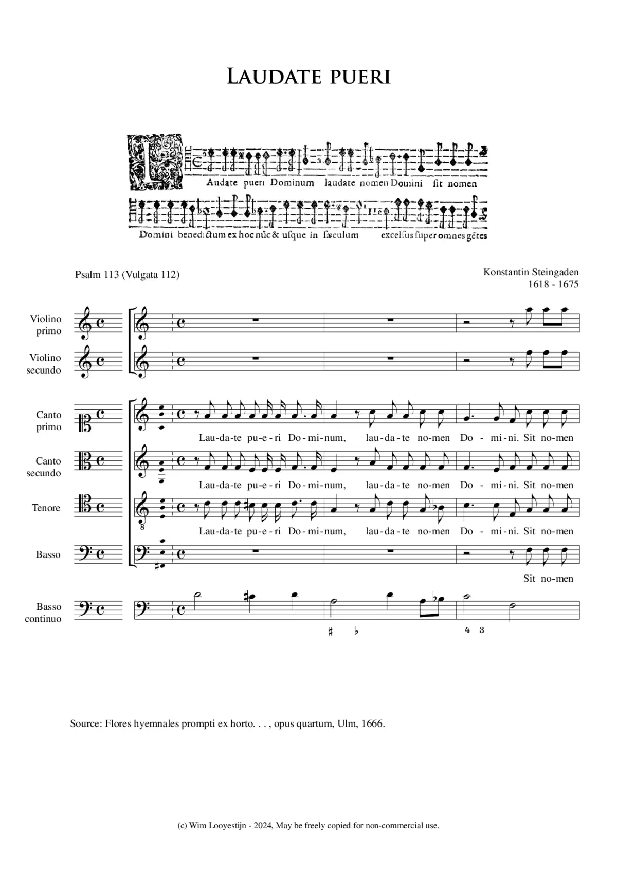 Laudate pueri - Page 1