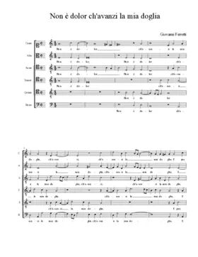 Non è dolor ch'avanzi la mia doglia