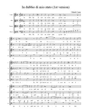 In dubbio di mio stato (1st version)