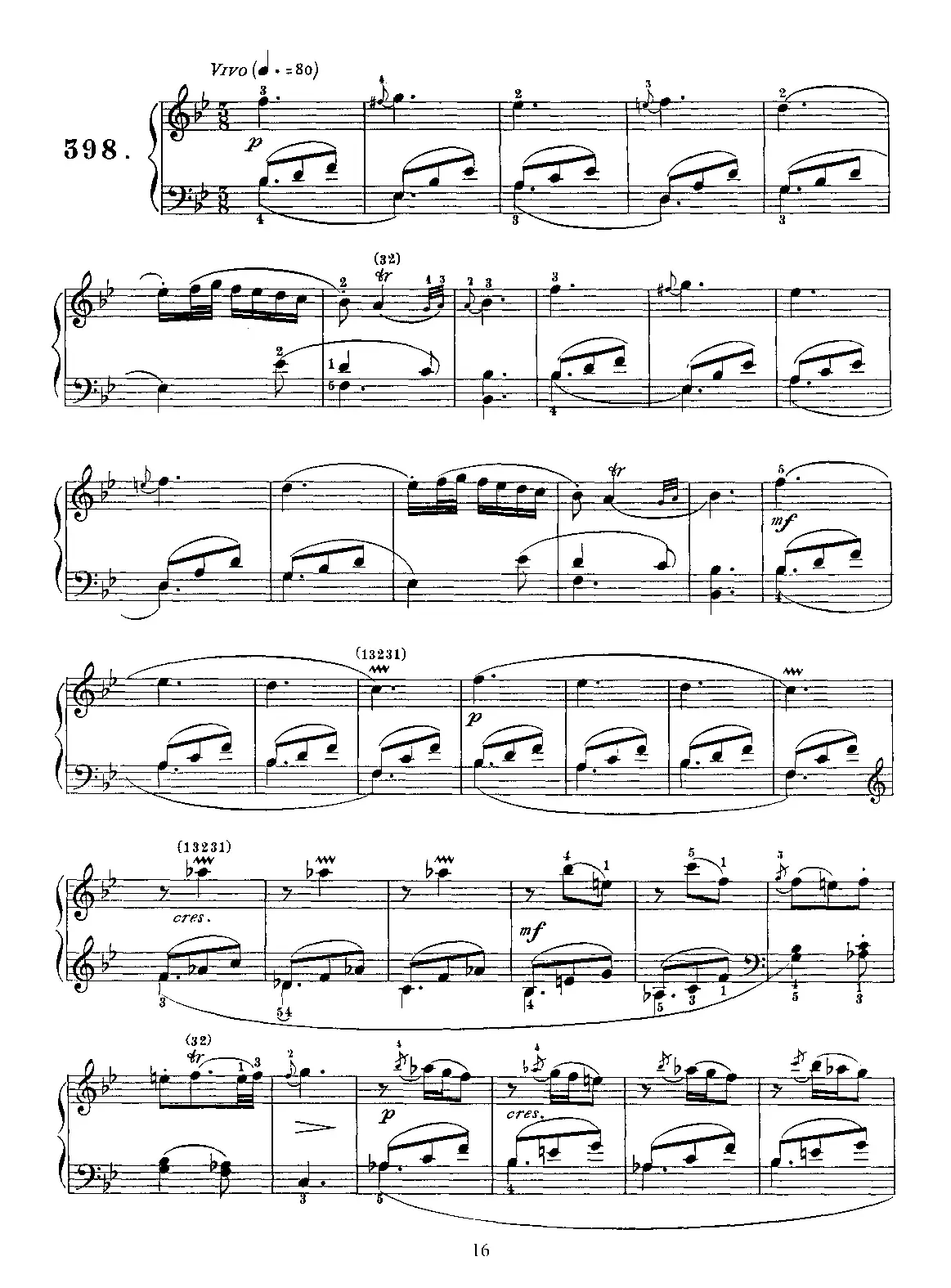 Keyboard Sonata in B-flat major - Page 1