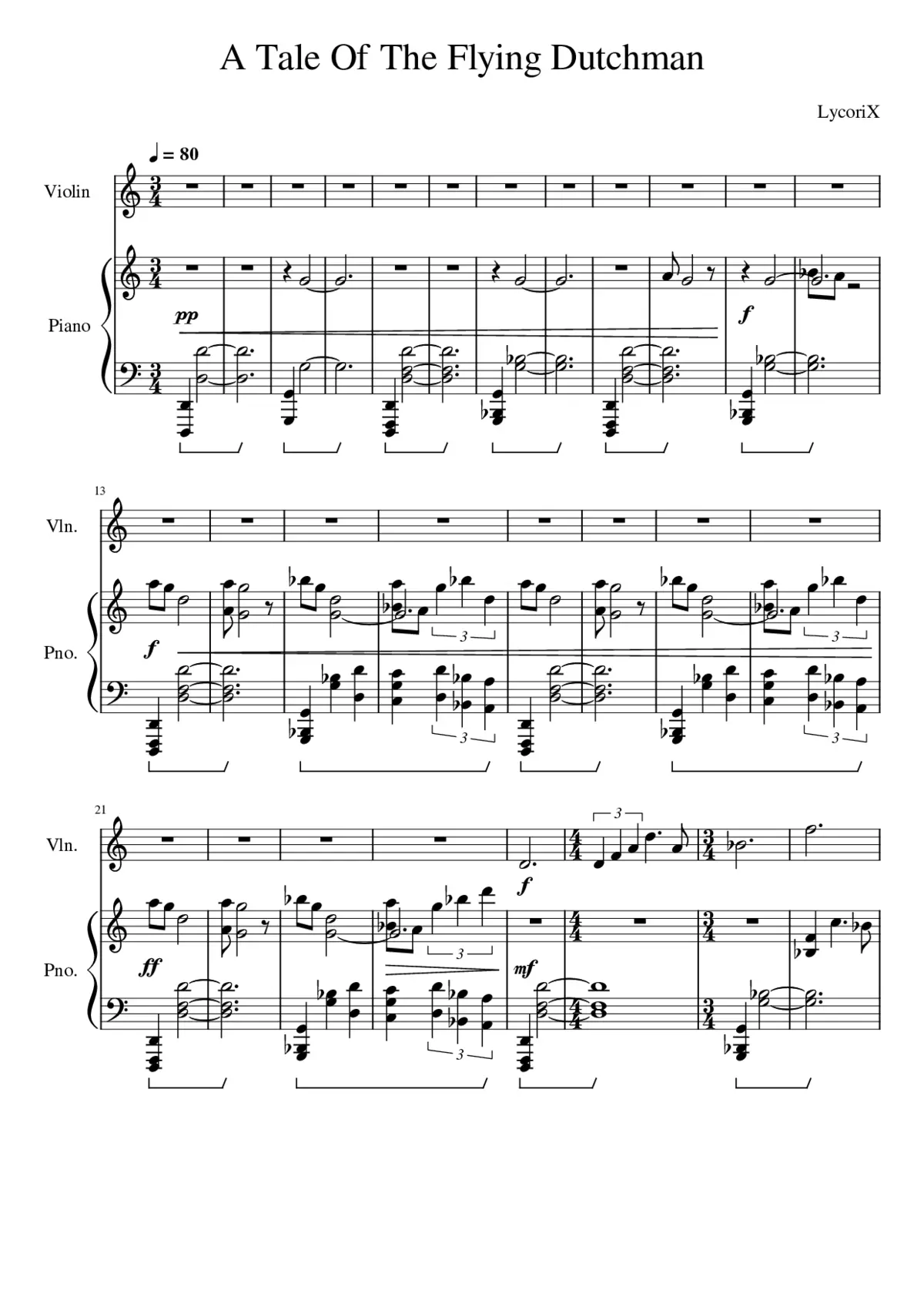 A Tale of The Flying Dutchman - Page 1