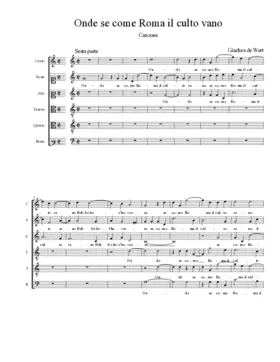 Onde se come Roma il culto vano