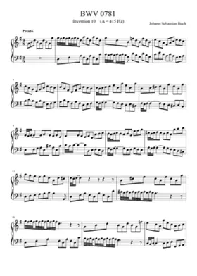 Invention in G major BWV 781