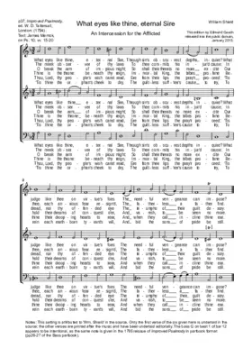 What eyes like thine, eternal Sire