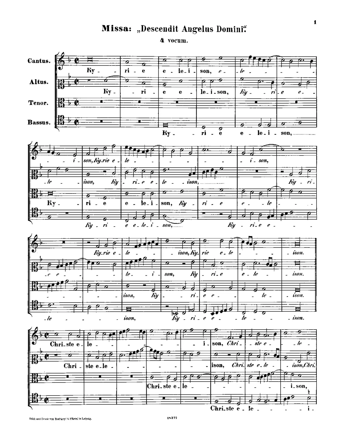 Missa Descendit Angelus - Page 1