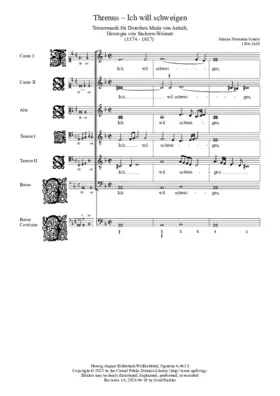 Threnus - Ich will schweigen