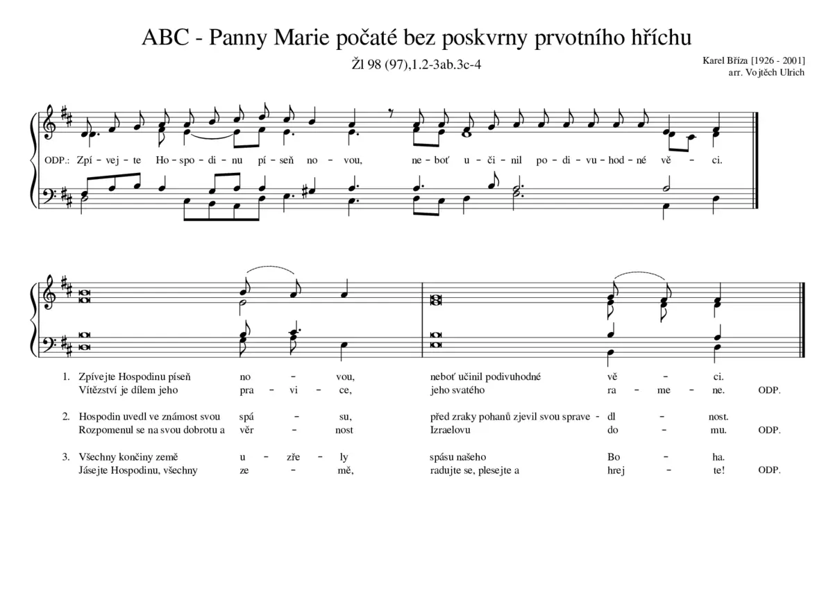 ABC - Panny Marie počaté bez poskvrny prvotního hříchu - Page 1