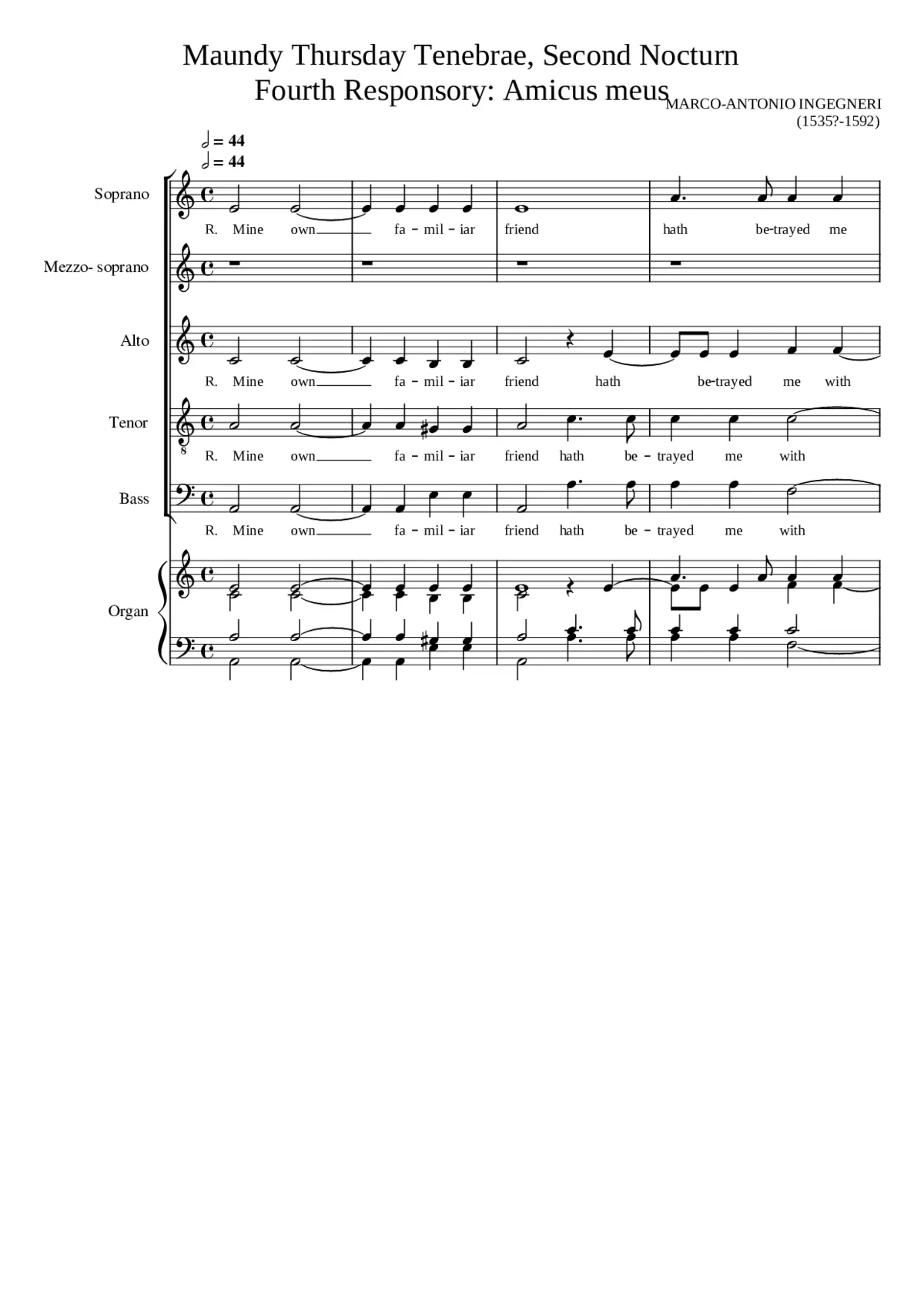 Mine Own Familiar Friend - Page 1