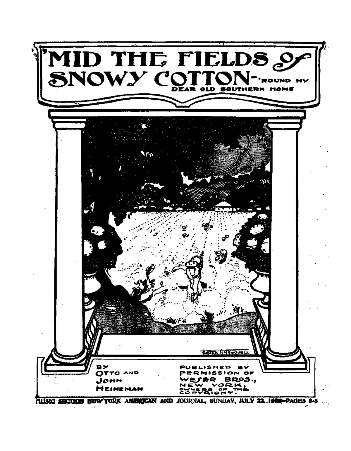 'Mid the Fields of Snowy Cotton - Page 1