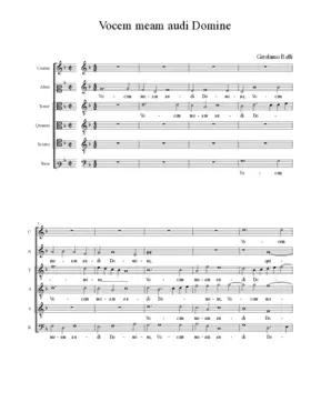 Vocem meam audi Domine