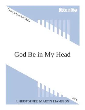 God be in my head