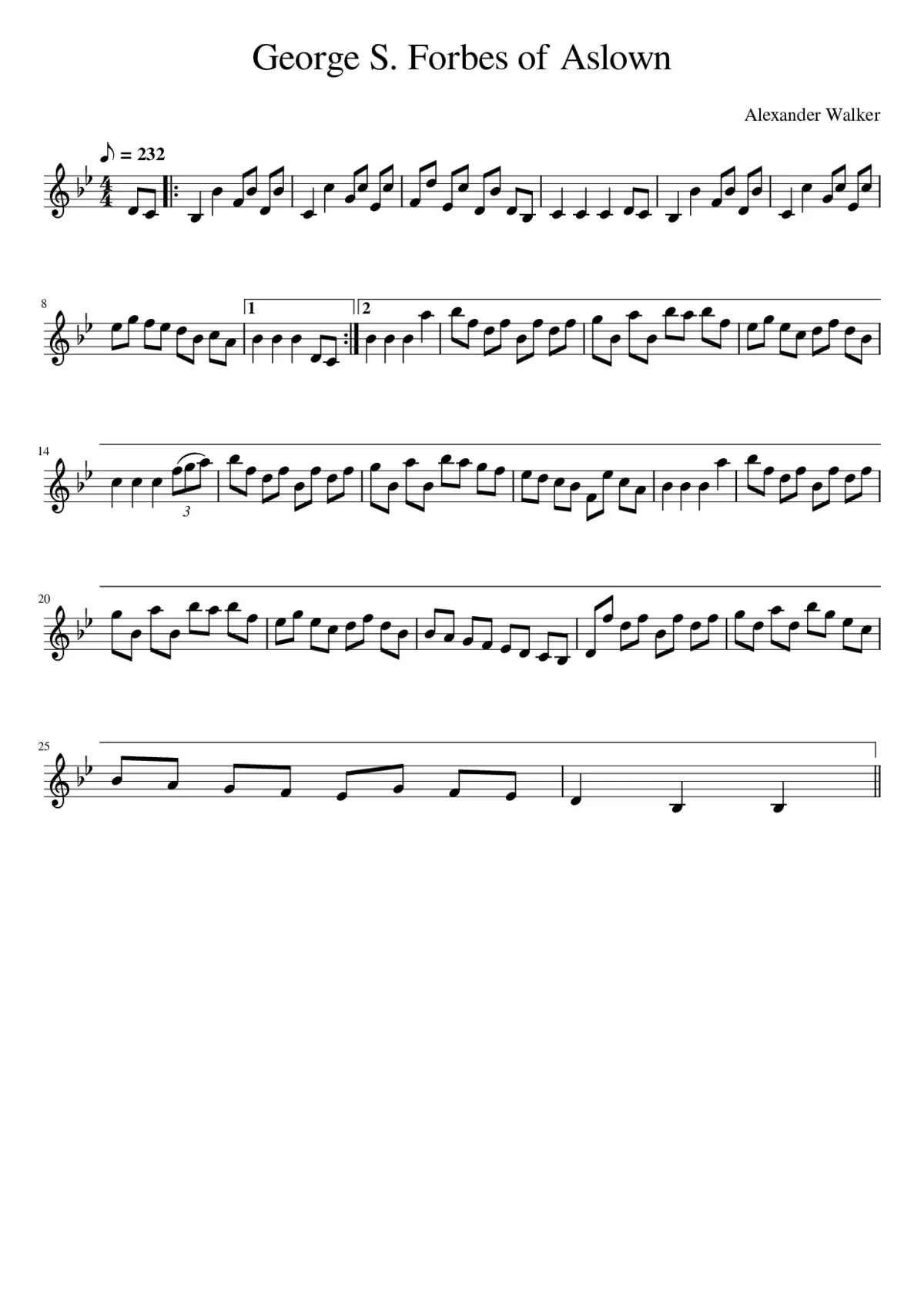 George S. Forbes of Aslown - Page 1