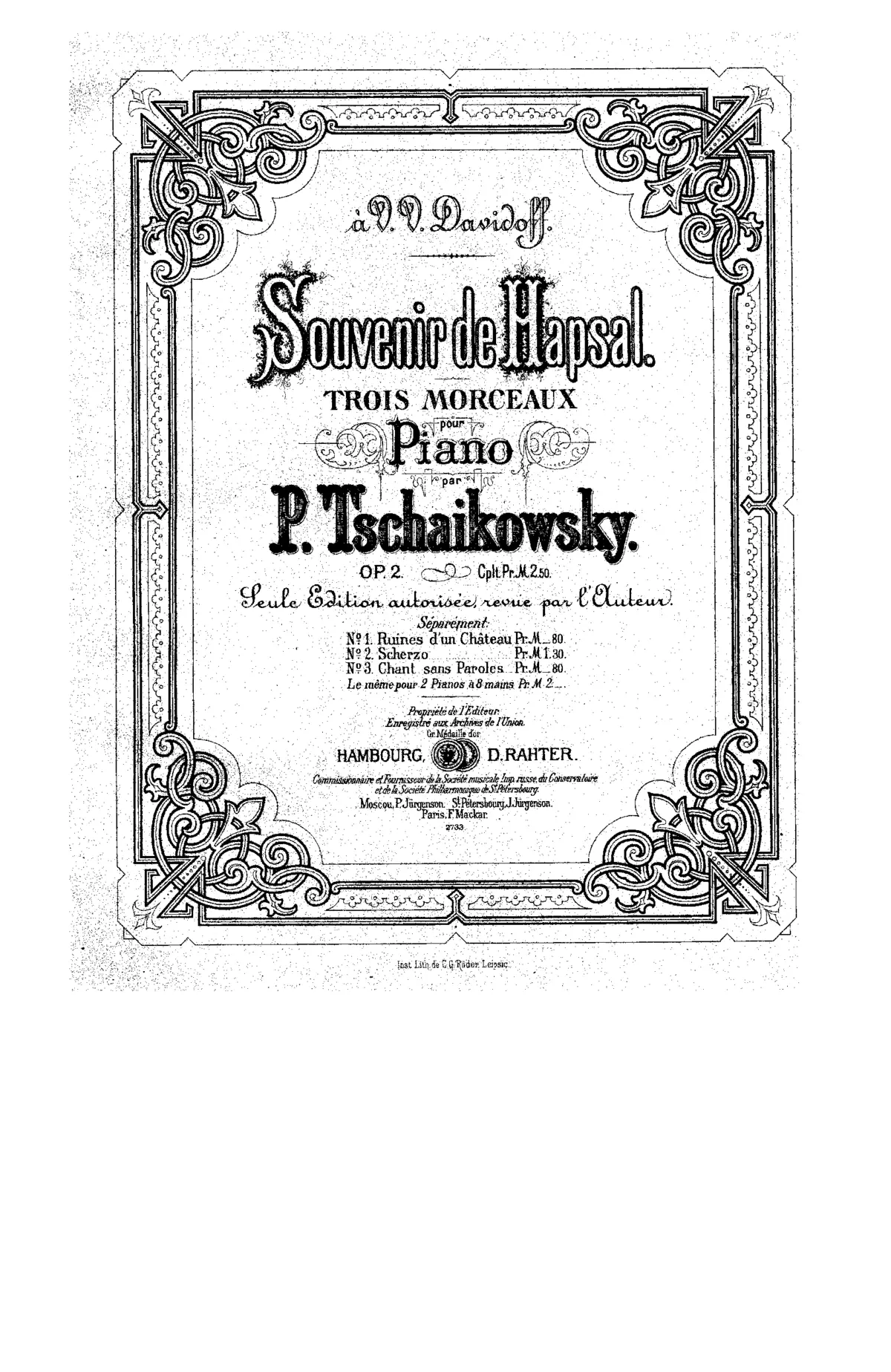 Souvenir de Hapsal - Page 1