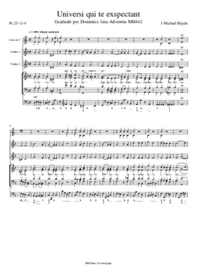 Universi qui te exspectant, MH 442