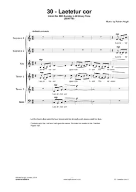 Laetetur cor a 6