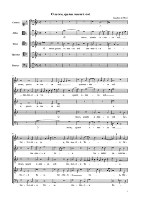 O mors quam amara est