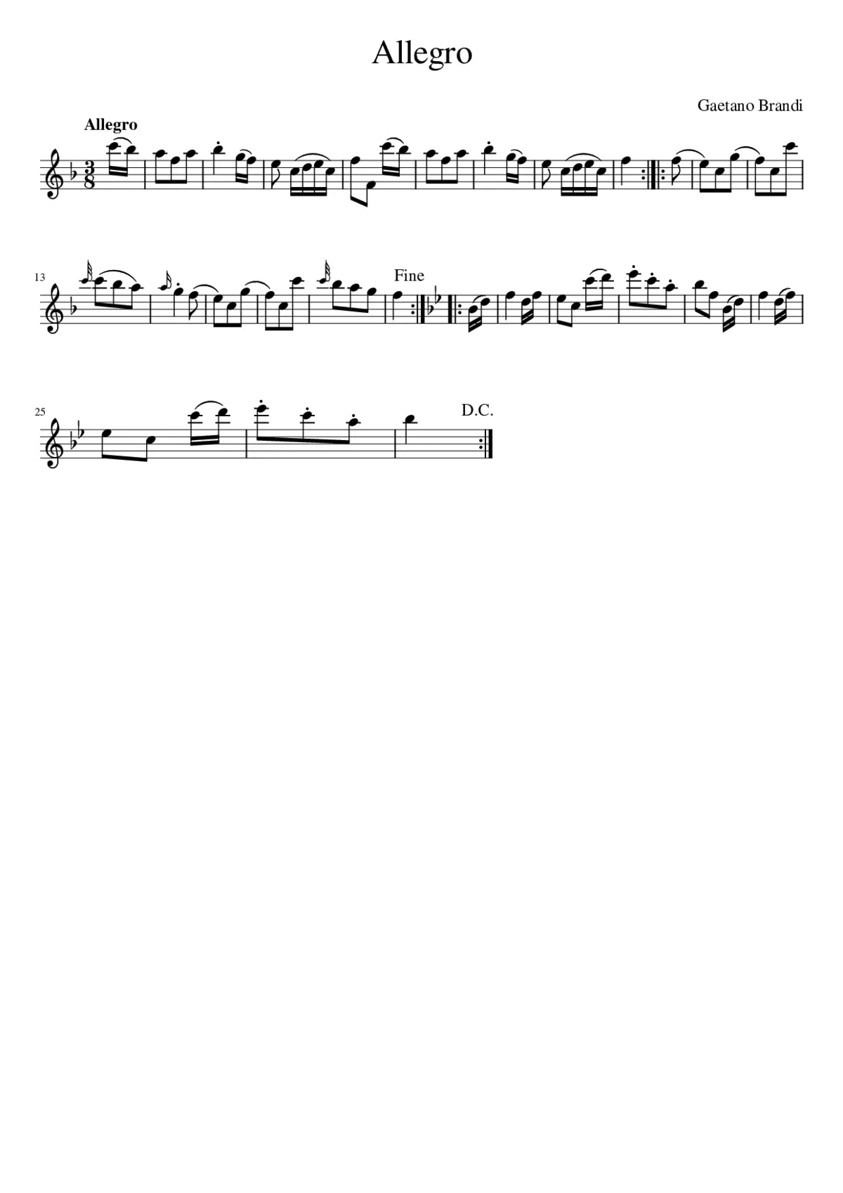 Allegro - Page 1