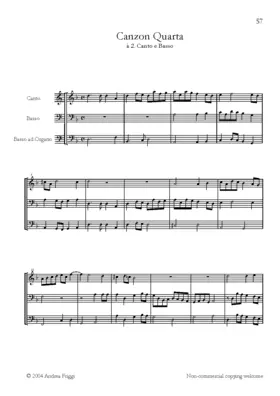 Canzon à canto e basso