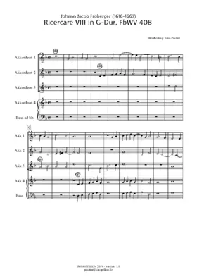 Ricercar VIII in G-Dur