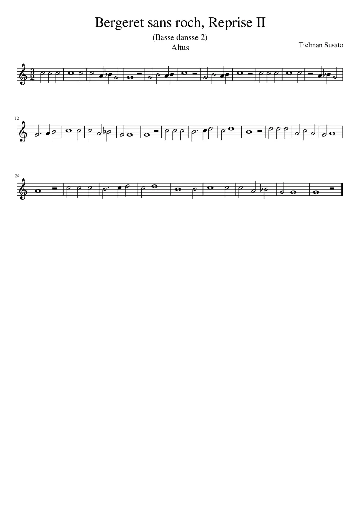 Bergeret sans roch Reprise II - Page 1